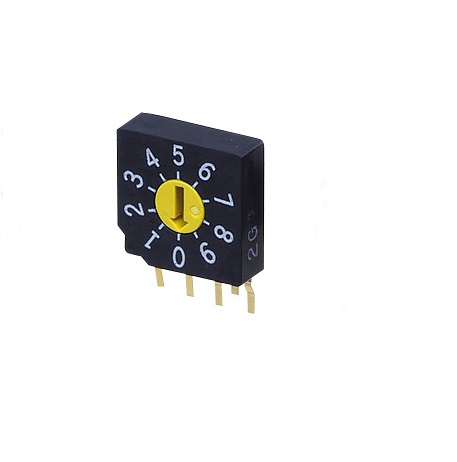 Nidec Components SC-1000, 16 Position SPDT Rotary Switch, 100mA, Pin