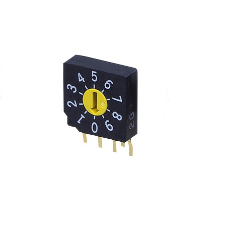 Nidec Components Rotary Coded DIP Switch Through Hole Pin