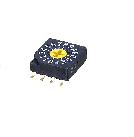 Nidec Components Rotary Coded DIP Switch Through Hole Gull Wing