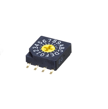 Nidec Components SC-1000, 16 Position SPDT Rotary Switch, 100mA, Gull Wing