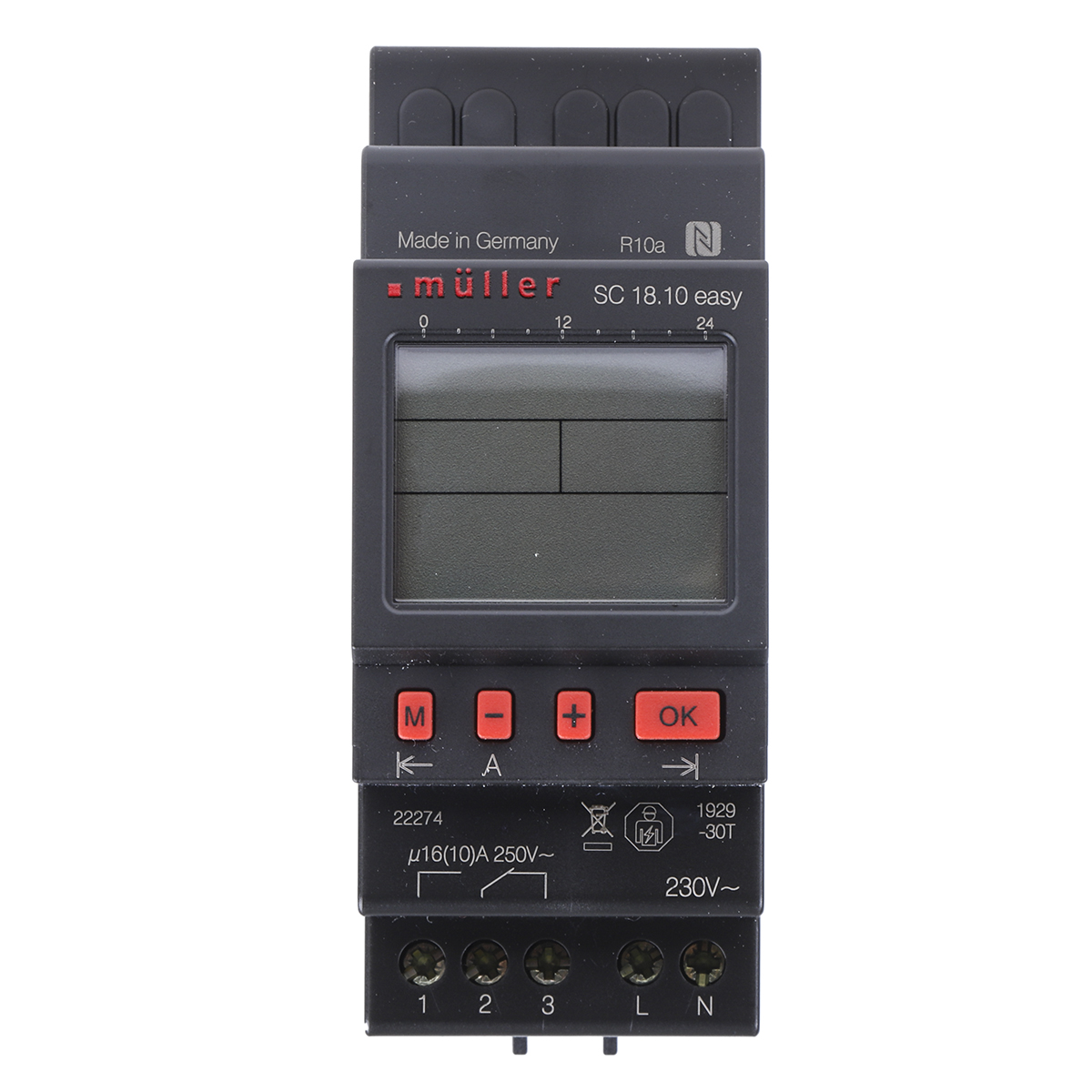Muller Digital SC 18 DIN Rail Time Switch 230V ac