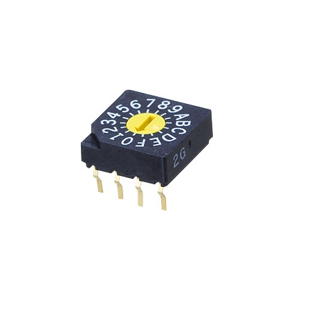 Nidec Components SC-2000, 10 Position SPDT Rotary Switch, 100mA, Pin