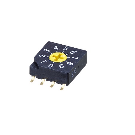 Nidec Components SC-2000, 10 Position SPDT Rotary Switch, 100mA, Gull Wing