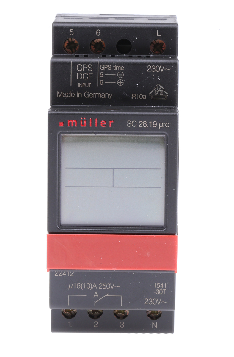 Muller Digital SC DIN Rail Time Switch 230V ac