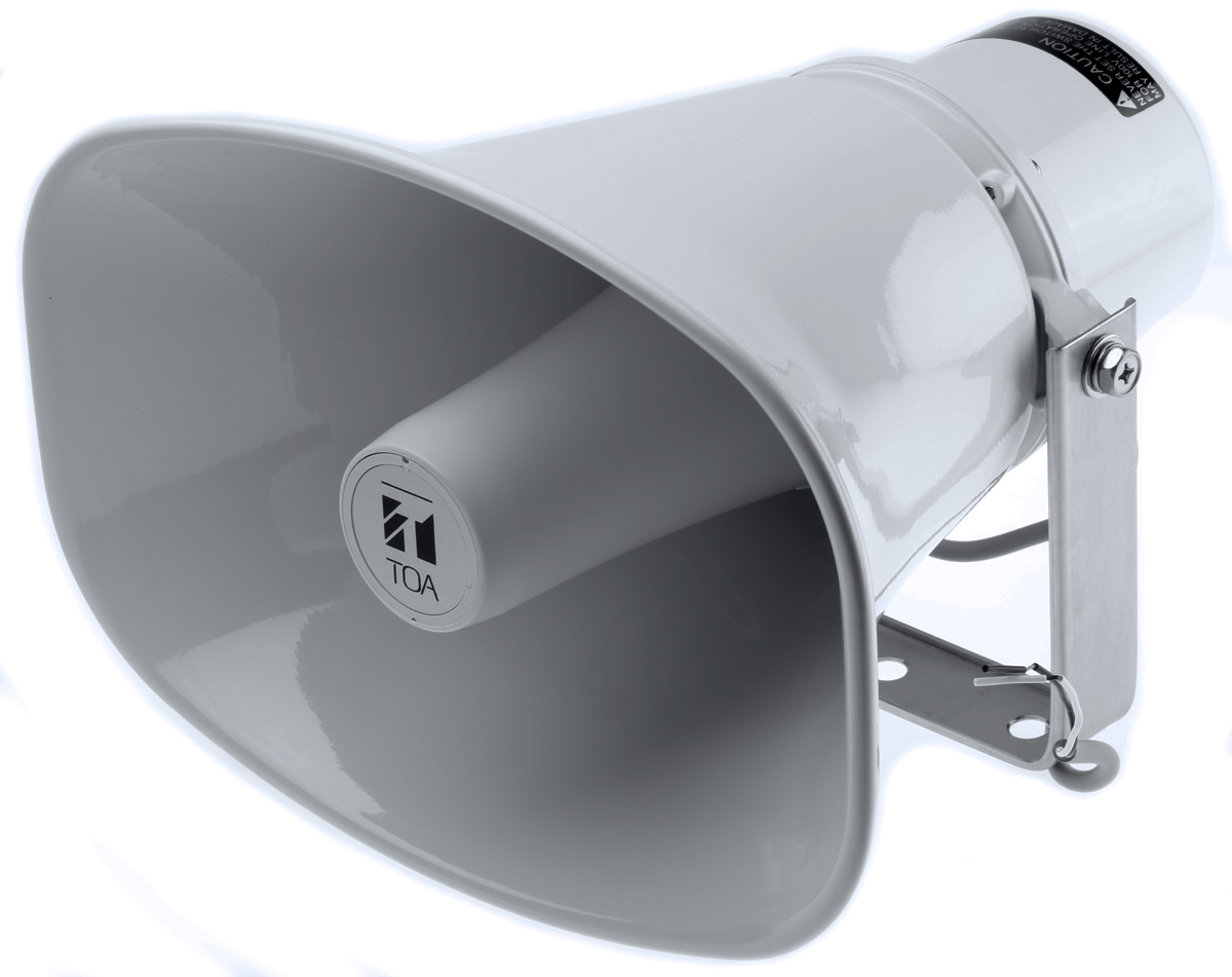 TOA 30W White Paging Horn Speaker, 330 Ω 10 kHz, 250 Hz, IP65