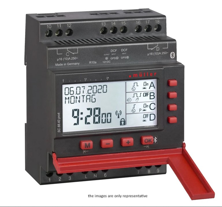 Muller Digital SC Time Switch, 2-Channel 230V ac