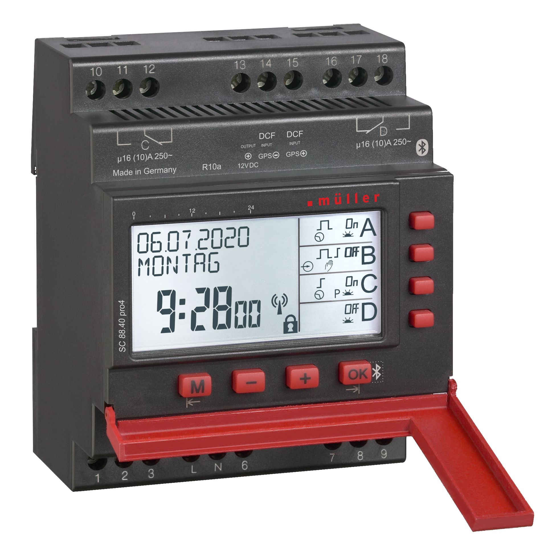 Muller Digital SC Time Switch, 2-Channel 230V ac