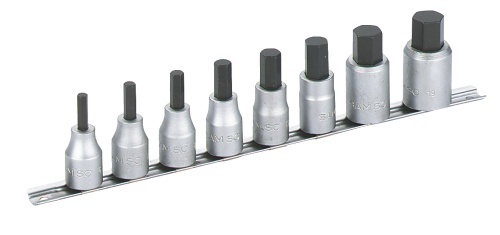 SAM 8-Piece 1/2 in Hexagon Screwdriver Socket Set
