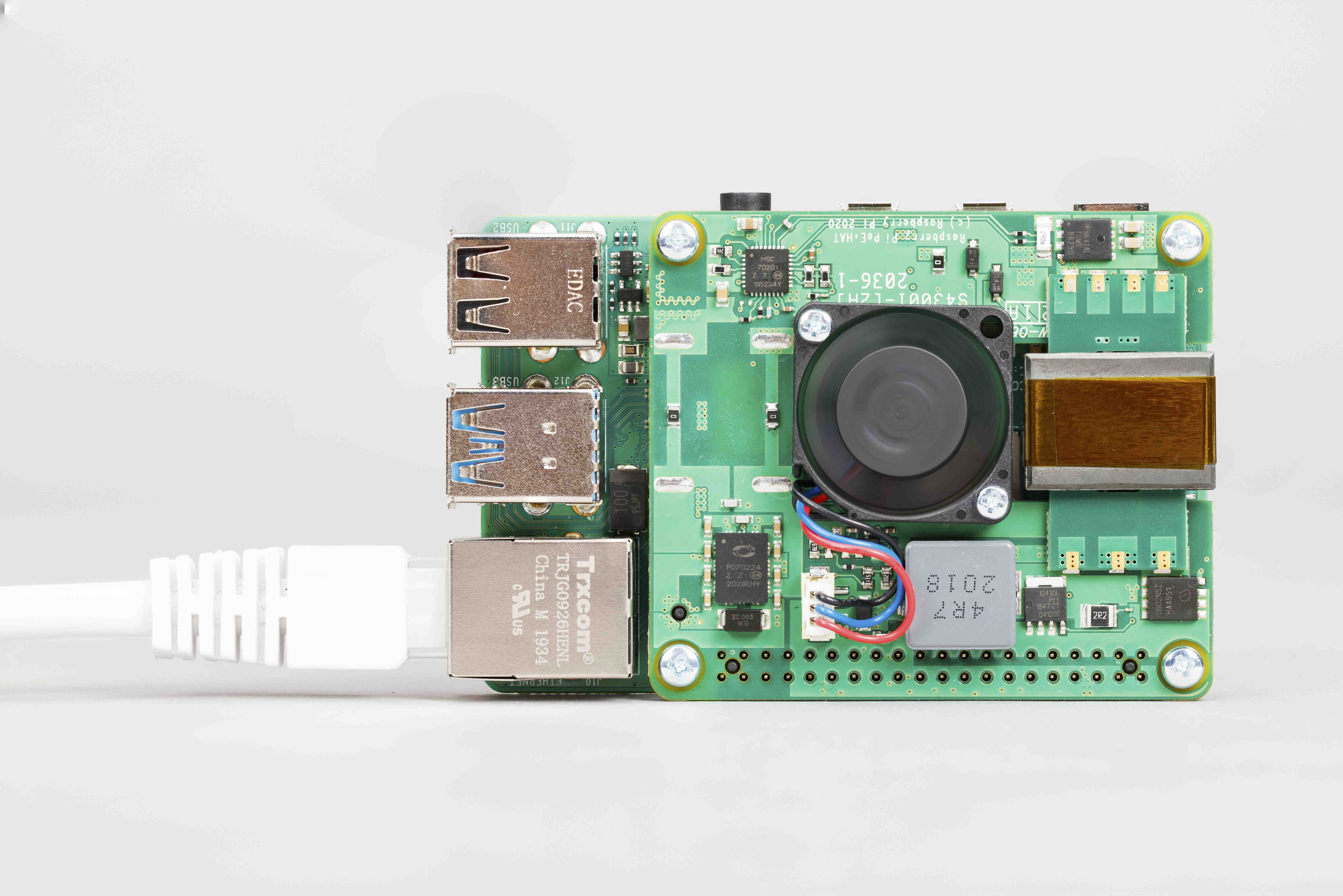 sc0468 Raspberry Pi PoE + board
