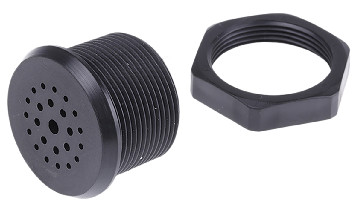 Sonitron 73 dB Panel Mount Continuous Internal 26 mm Piezo Buzzer Component 14 cm 2 V dc Min 35V dc Max