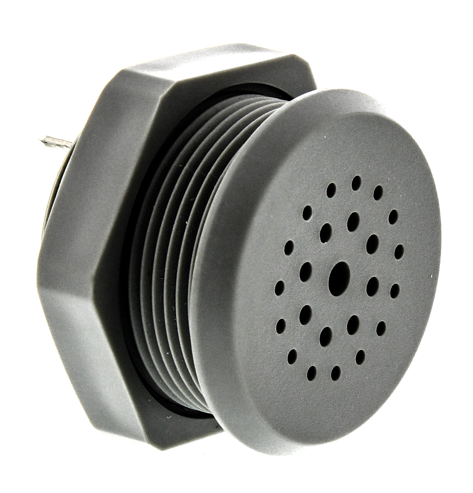Sonitron 87 dB Panel Mount Intermittent, Continuous, Sweep, Warbler Internal 26 mm Buzzer 16 cm 2 V dc Min 35V dc Max
