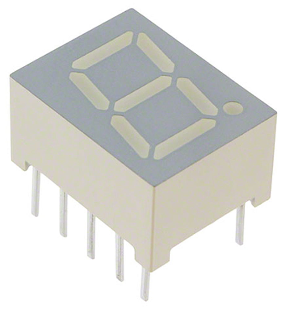 SC39-11SYKWA Kingbright 1 7 Segment LED Display Cathode Yellow 86mcd Right Side 10 mm