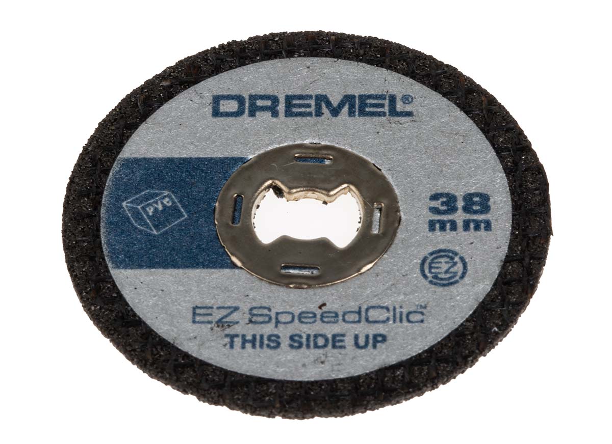 Dremel EZ SpeedClic Aluminium Oxide, 38 mm x 1.12 mm Thick, Medium Grade, 5 Grit 5 Per Pack