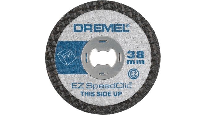 sc476 Dremel EZ SpeedClic Aluminium Oxide, 38 mm x 1.12 mm Thick, Medium Grade, 5 Grit 5 Per Pack
