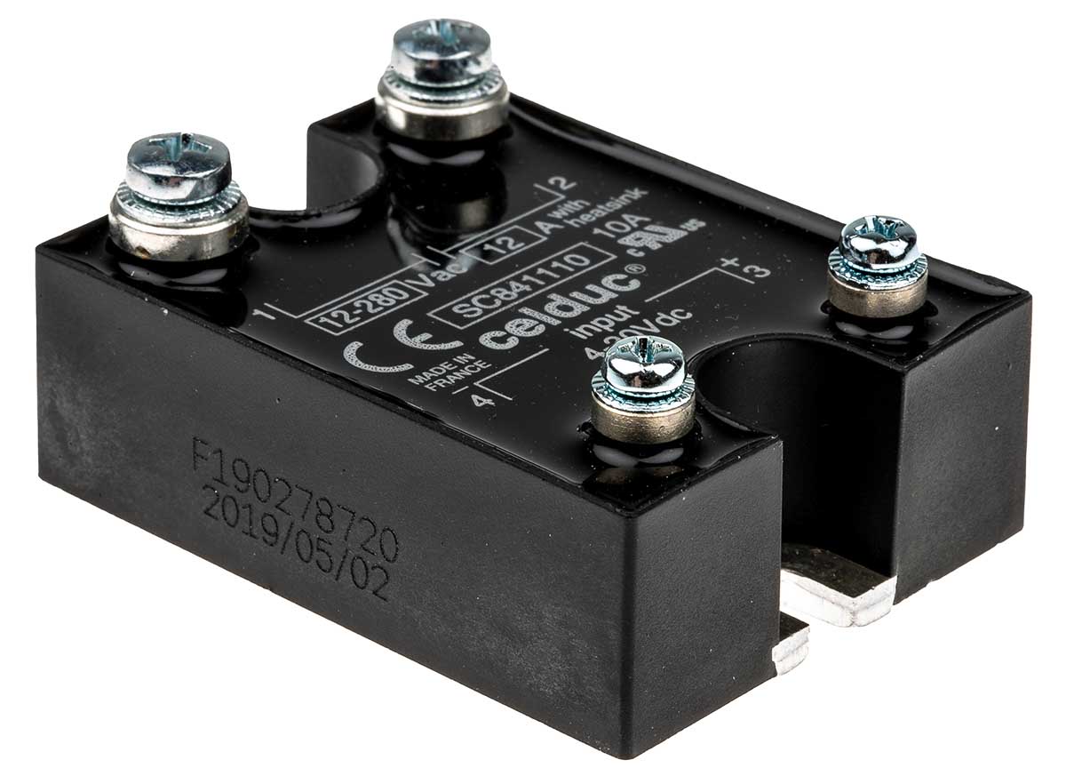 Celduc SC8 Series Solid State Relay, 12 A Load, Panel Mount, 280 Vrms Load, 30V dc Control