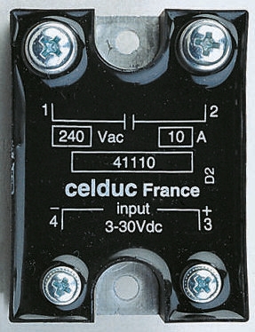 Celduc SC8 Series Solid State Relay, 12 A Load, Panel Mount, 280 Vrms Load, 240V ac Control