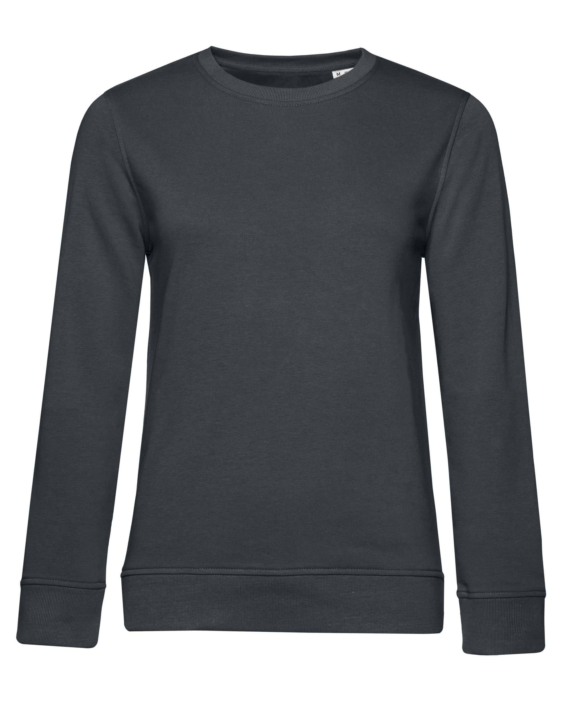 BTC Activewear WW32B Grey Cotton, Polyester Women's Crewneck Sweatshirt
