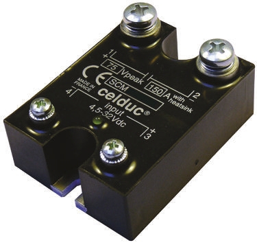 Celduc SCM Series Solid State Relay, 40 A Load, DIN Rail Mount, 600 V dc Load, 32V dc Control
