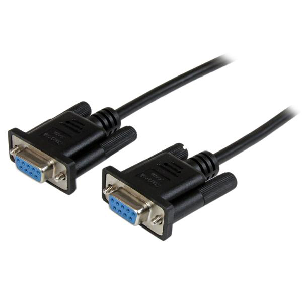 StarTech.com Female D-Sub 9-Pin to Female DB9 Serial Cable, 2 m Polyvinyl Chloride, SCNM Series