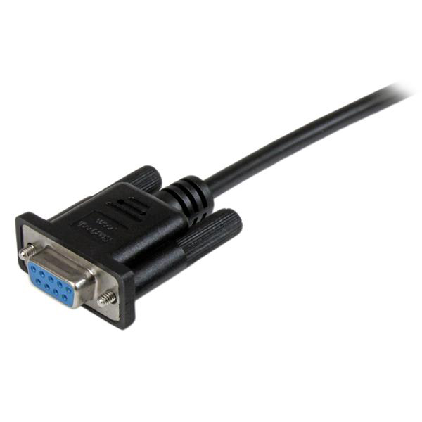 scnm9ff2mbk StarTech.com Female D-Sub 9-Pin to Female DB9 Serial Cable, 2 m Polyvinyl Chloride, SCNM Series