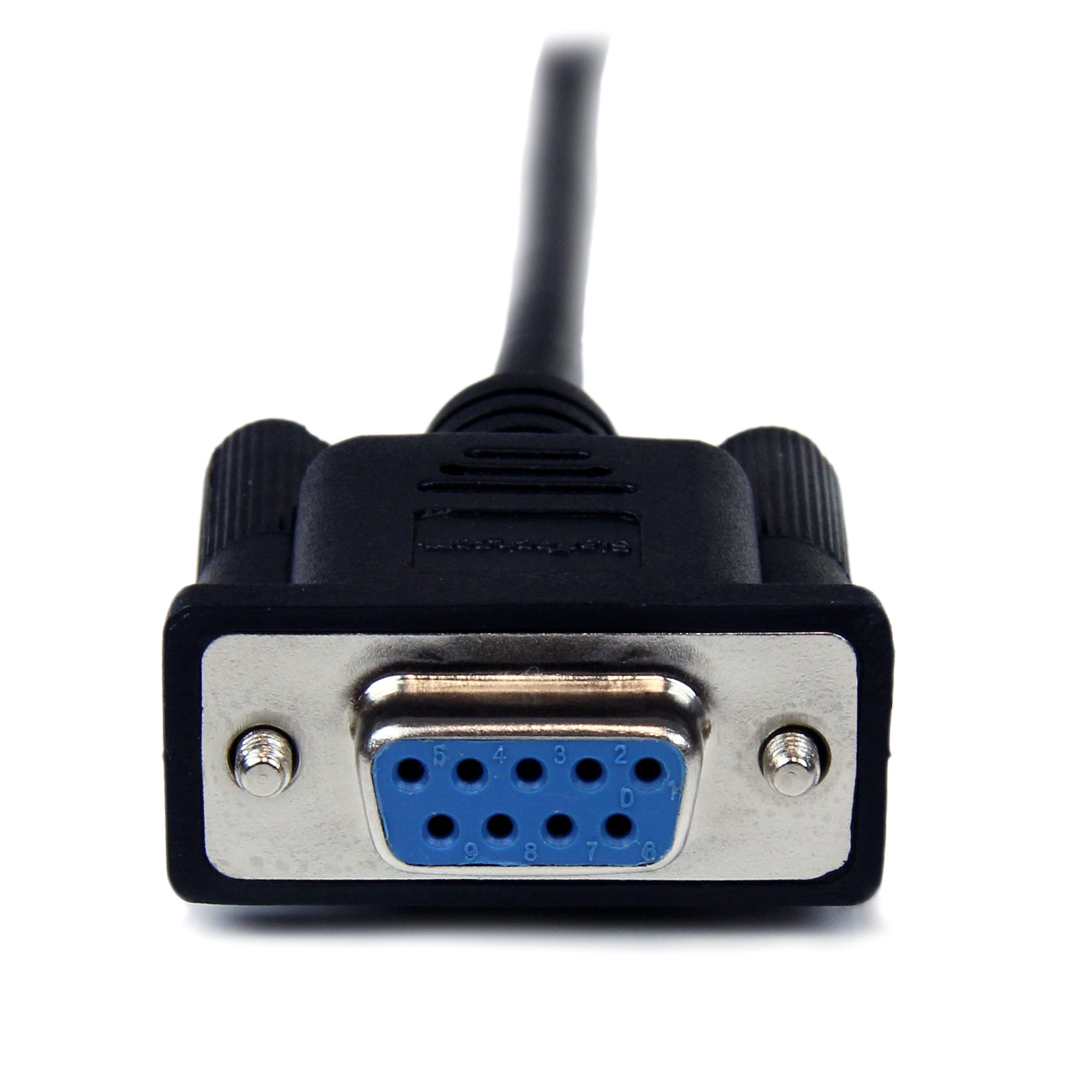 scnm9fm2mbk StarTech.com Female D-Sub 9-Pin to Male DB9 Serial Cable, 2 m Polyvinyl Chloride, SCNM Series