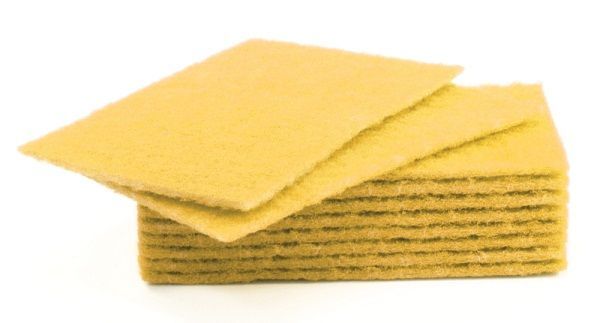 Saul D Yellow Scouring Pad 230 mm x 150 mm, for Dishwashing Use