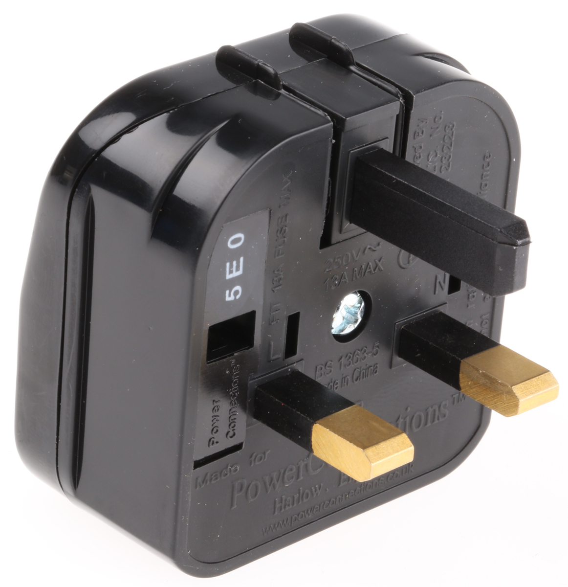 PowerConnections Mains Connector Converter Europe UK, 13A