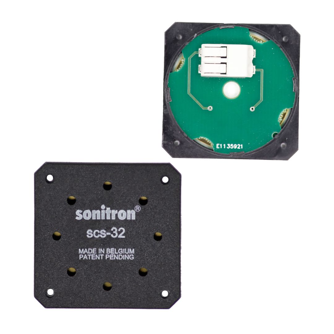 Sonitron Piezo Speakers 500 MHz, 66 nF 8000 Hz, 5 V 30 V 33.5 mm 33.5mm 33.5 mm