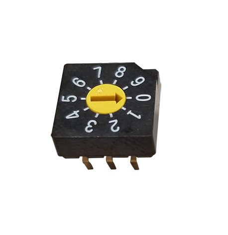 Nidec Components SD-2000, 10 Position SPDT Rotary Switch, 100mA, Pin