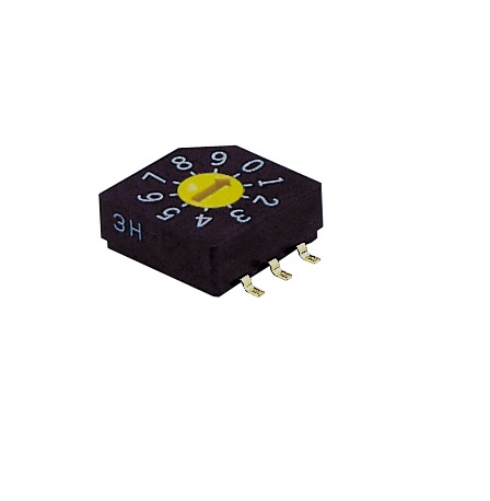 Nidec Components Rotary Coded DIP Switch Through Hole Gull Wing