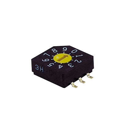 Nidec Components Rotary Coded DIP Switch Through Hole Gull Wing