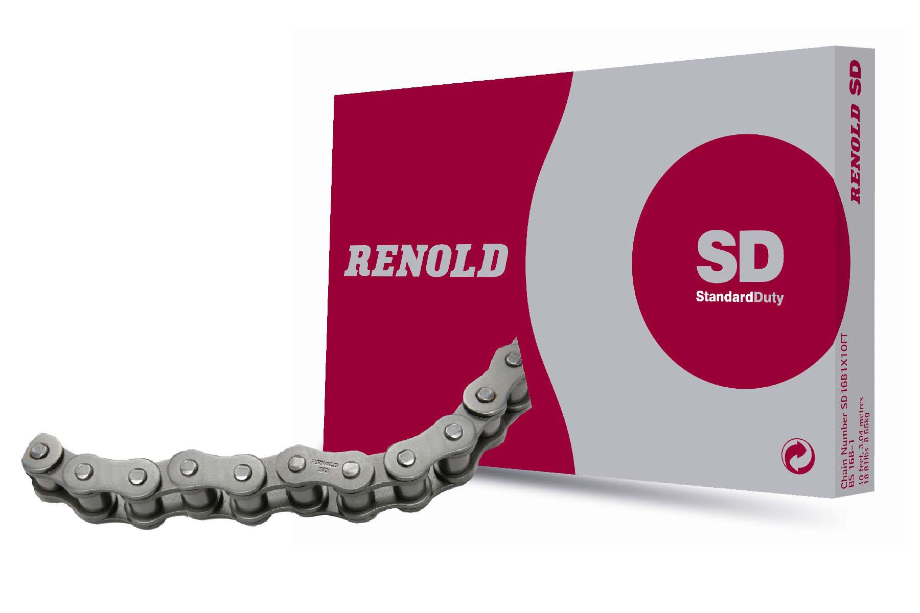 sd06b1x5m Renold 06B-1 1 Roller Chain, 5 m, 13.2 mm, Renold SD, BS