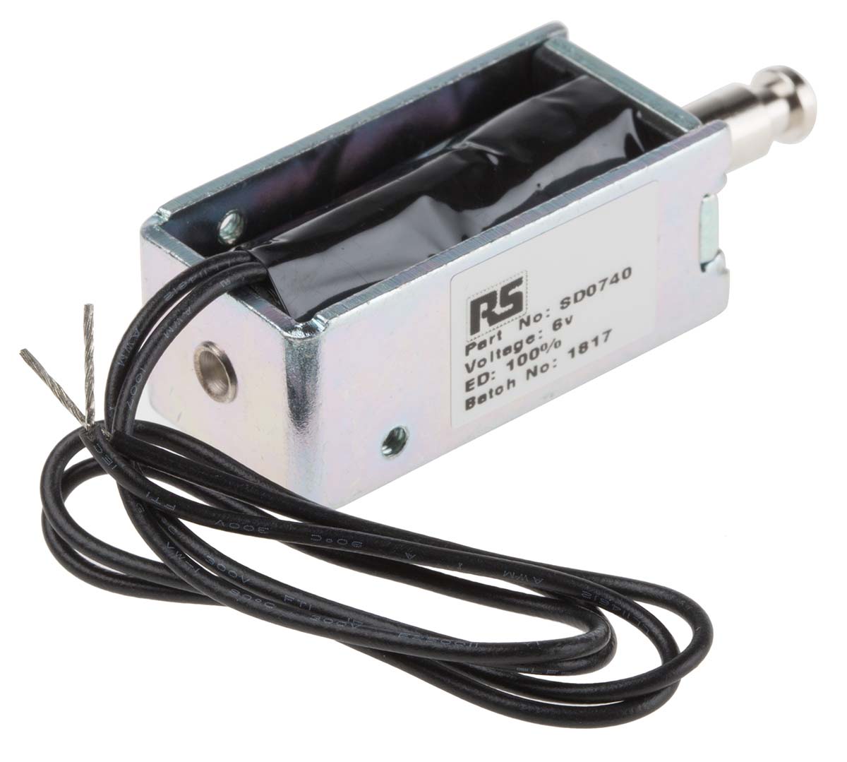 sd0740 Solentec Limited Linear Solenoid, 6V dc
