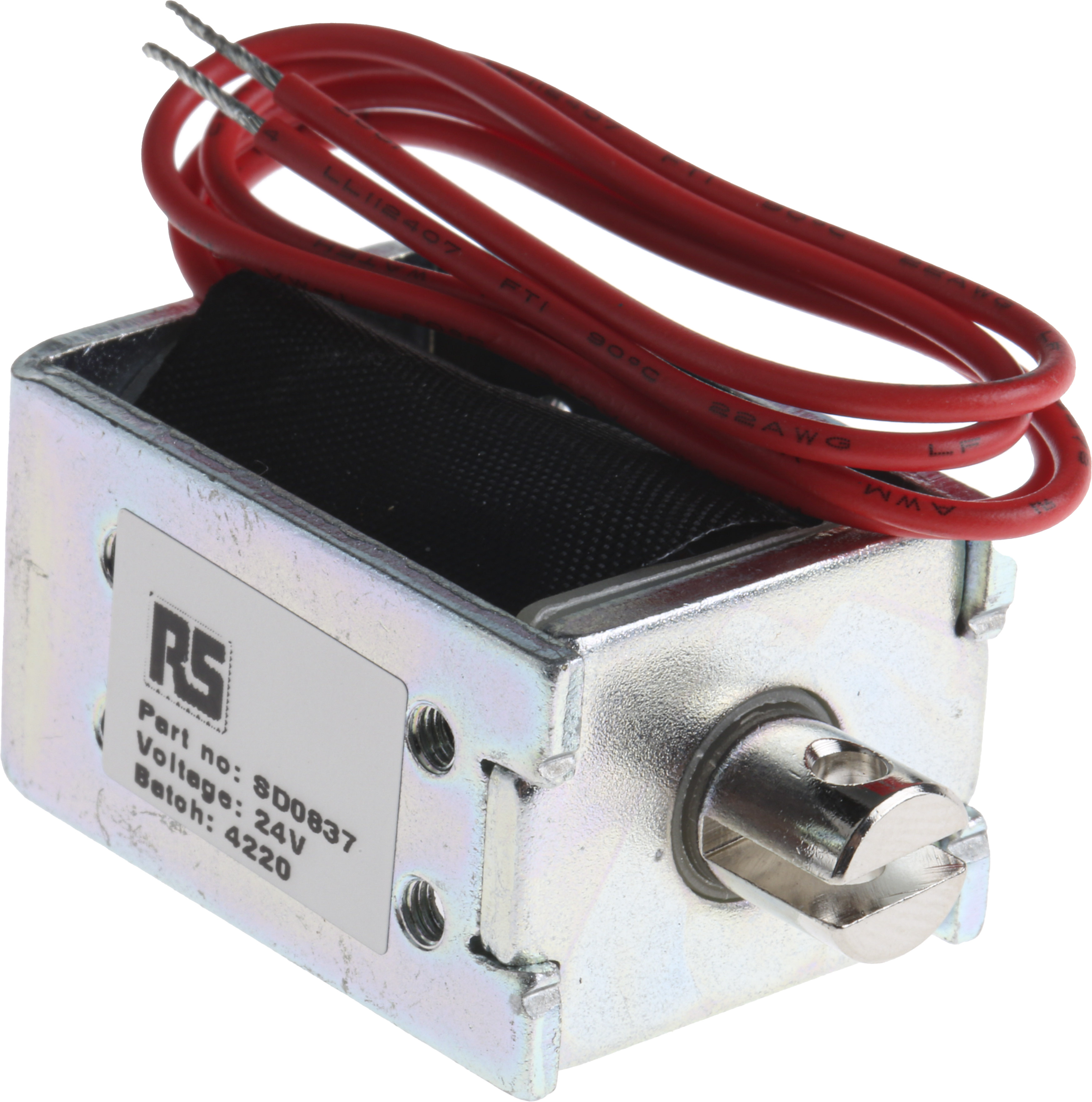 Solentec Limited SD0837 Linear Solenoid, 24V dc 37 mm 20mm 26 mm
