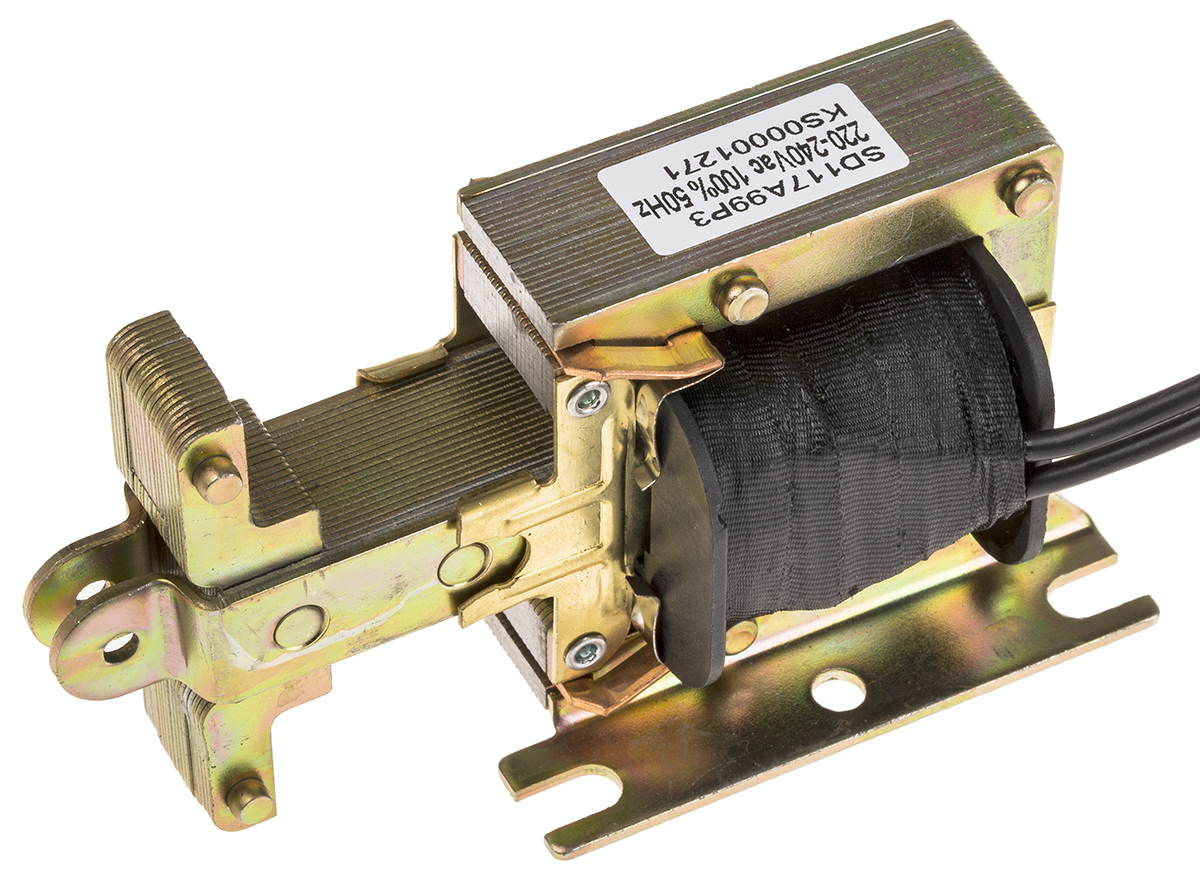 sd117a99p3 Mechetronics Linear Solenoid, 240V ac 50.8 mm 45.9mm 36.7 mm