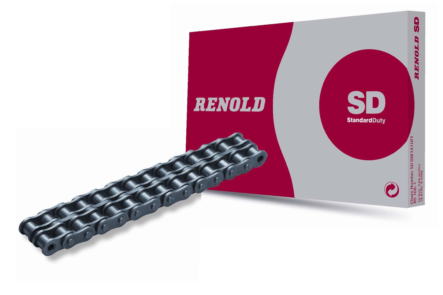 sd12b2x5m Renold 12B-2 2 Roller Chain, 5 m, 42.1 mm, SD12B, BS