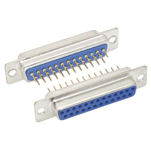 L-Com SD25 25 Way Straight 2.77 mm Pitch Screw D-Sub Connector, with Jack Screw Female