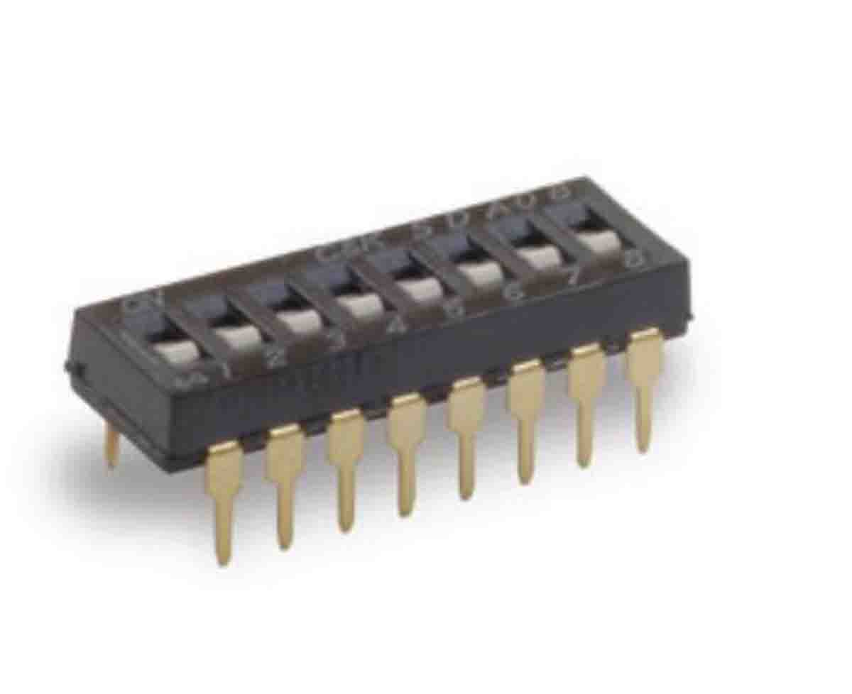 C & K Recessed, Flush, Slide Rotary Coded DIP Switch