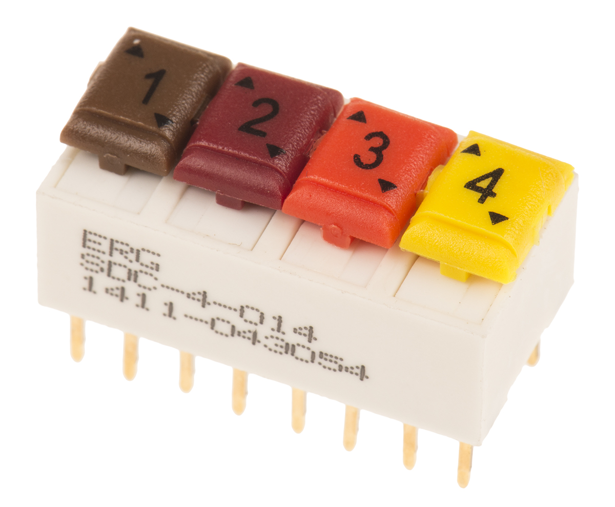 ERG Slide Rotary Coded DIP Switch Through Hole