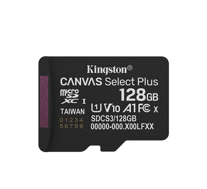 Kingston 128 GB MicroSDXC Micro SD Card, Class 10, UHS-I