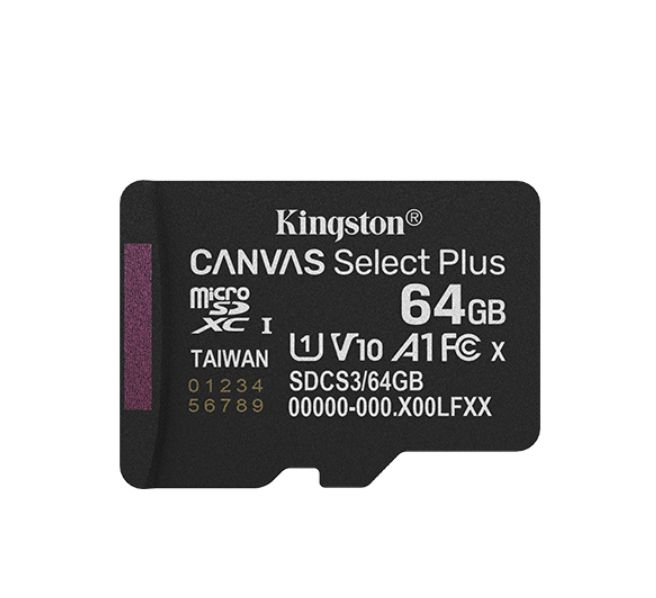 Kingston 64 GB MicroSDXC Micro SD Card, UHS-I, Class 10