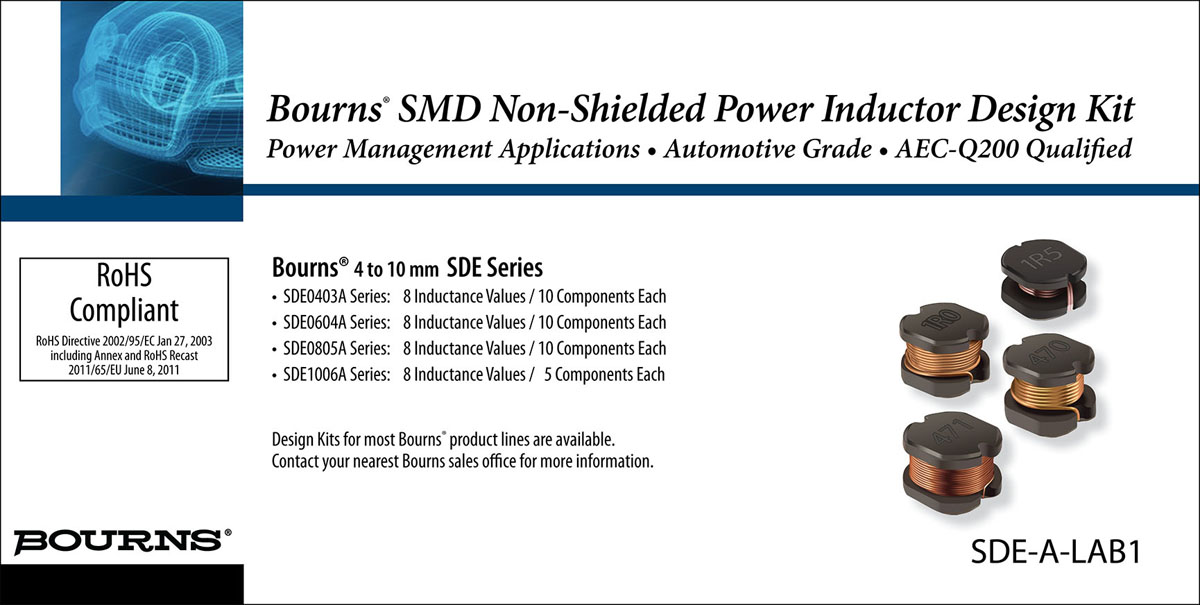 Bourns SDE0403A Series SMD Power Inductor, SDE0604A Series SMD Power Inductor, SDE0805A Series SMD Power Inductor,