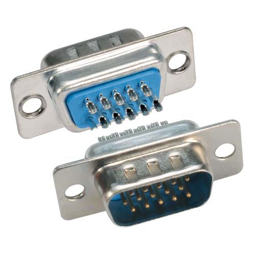 L-Com SDH 15 Way Straight 2.3 mm Pitch Screw D-Sub Connector, with Jack Screw Male