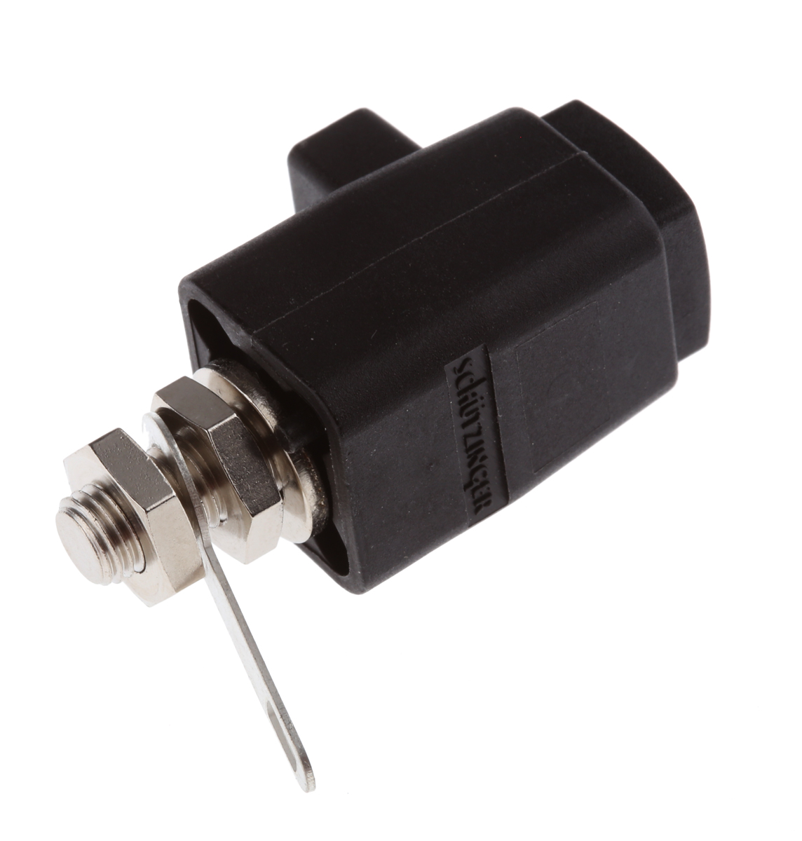 sdk801-blk Schutzinger 2.5 mm Black Terminal Post, 300V, 16A