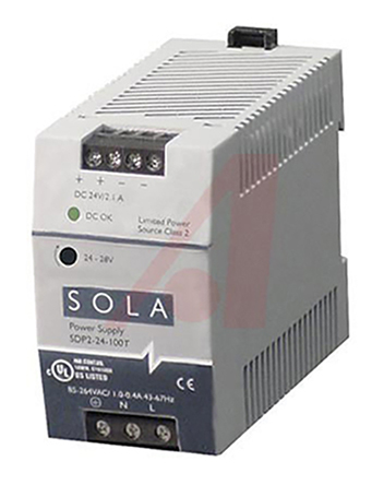 SolaHD SDP Switched Mode DIN Rail Power Supply 264V ac AC/DC Input 6V dc, 5 A Output DC 25 W