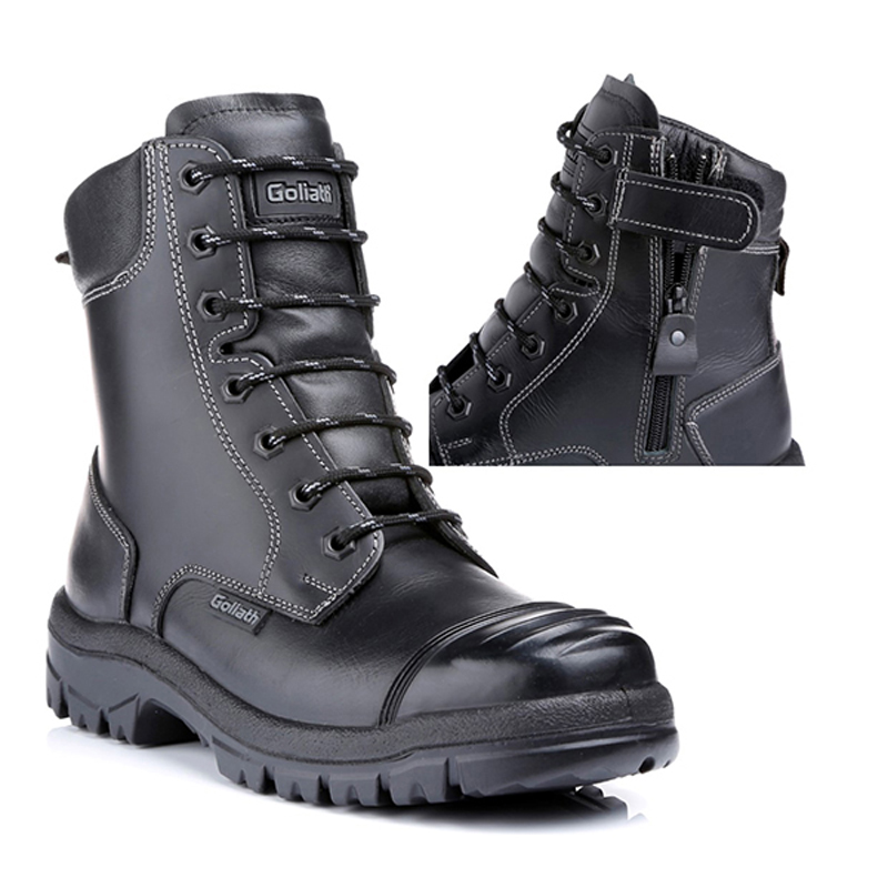 Goliath SDR15CSIZ Black Steel Toe Capped Unisex Safety Boots 7, EU 41 EN ISO 20345:2011