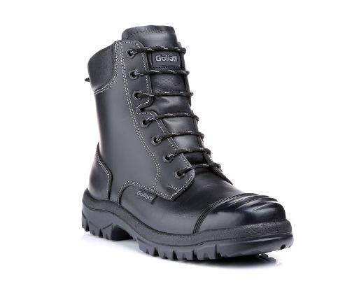 Goliath SDR15CSIZ Black Stainless Steel Toe Capped Unisex Safety Boots 13, EU 48 EN ISO 20345:2011