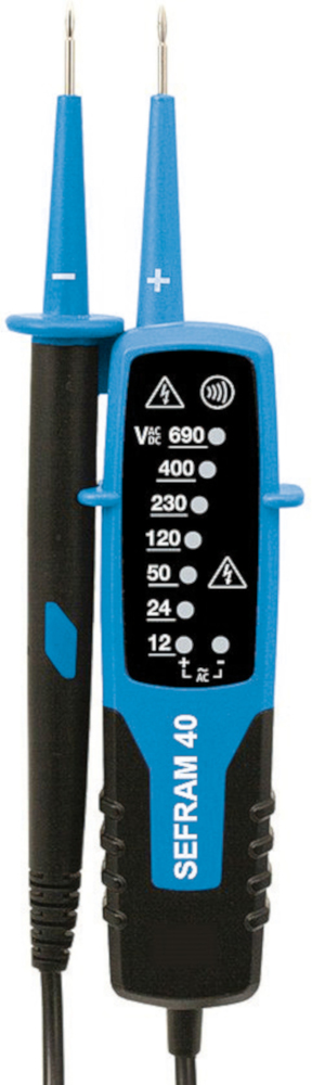 Sefram SEFRAM40, LED Voltage Tester, 690V ac Continuity Check CAT III, CAT II, SEFRAM40
