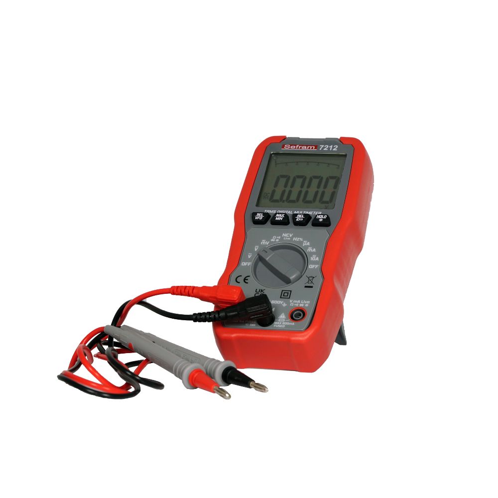 sefram7212 Sefram SEFRAM7212 SEFRAM7212 Digital LCD Multimeter True RMS, 10 A ac, 10 A dc, 600 V ac