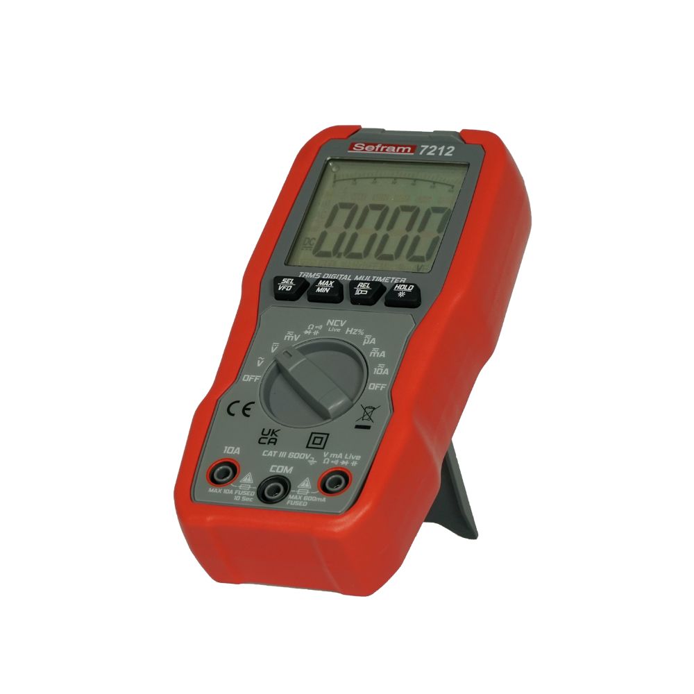 sefram7212 Sefram SEFRAM7212 SEFRAM7212 Digital LCD Multimeter True RMS, 10 A ac, 10 A dc, 600 V ac